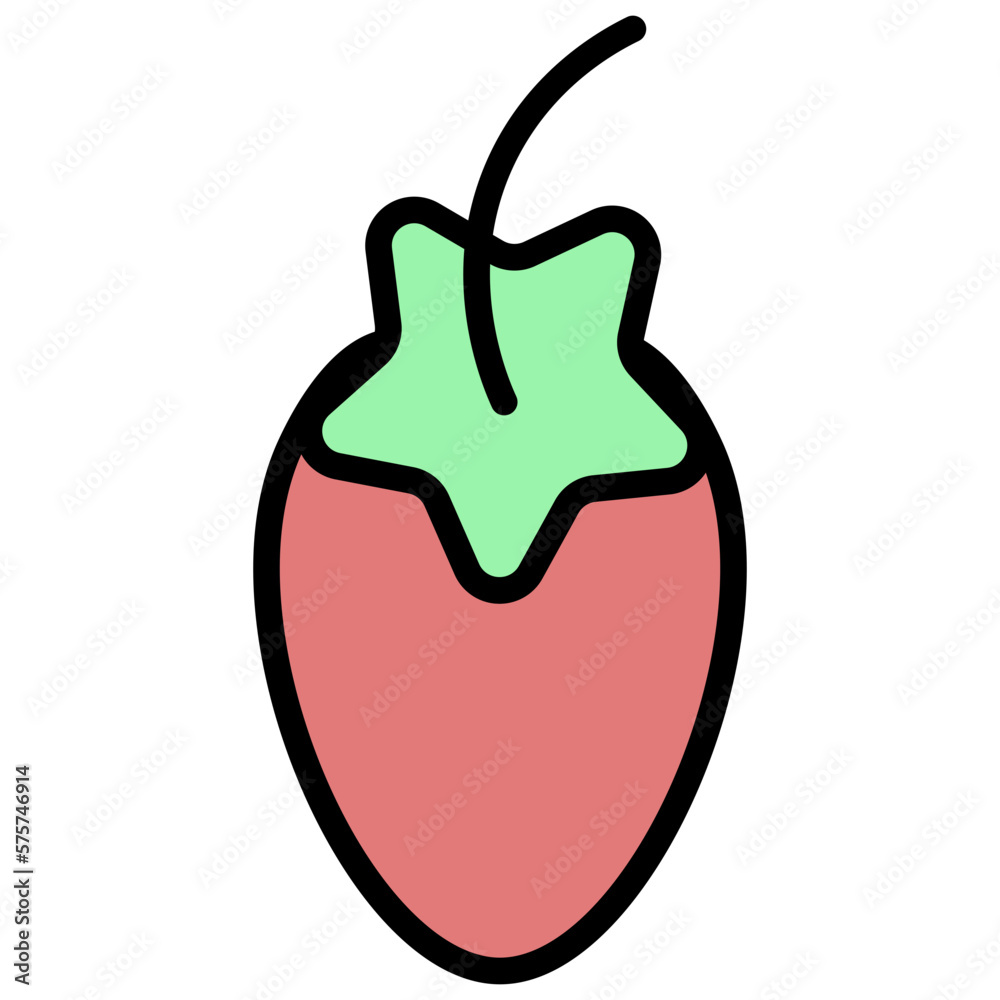 Obraz premium strawberry illustration