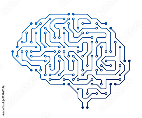 Brain Circuit with Intricate Network Of Neurons Connected By Synapses. Complex Cerebellar System Vector Illustration