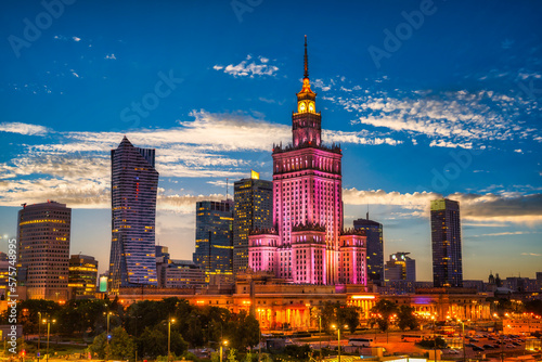 Early evening in Warsaw