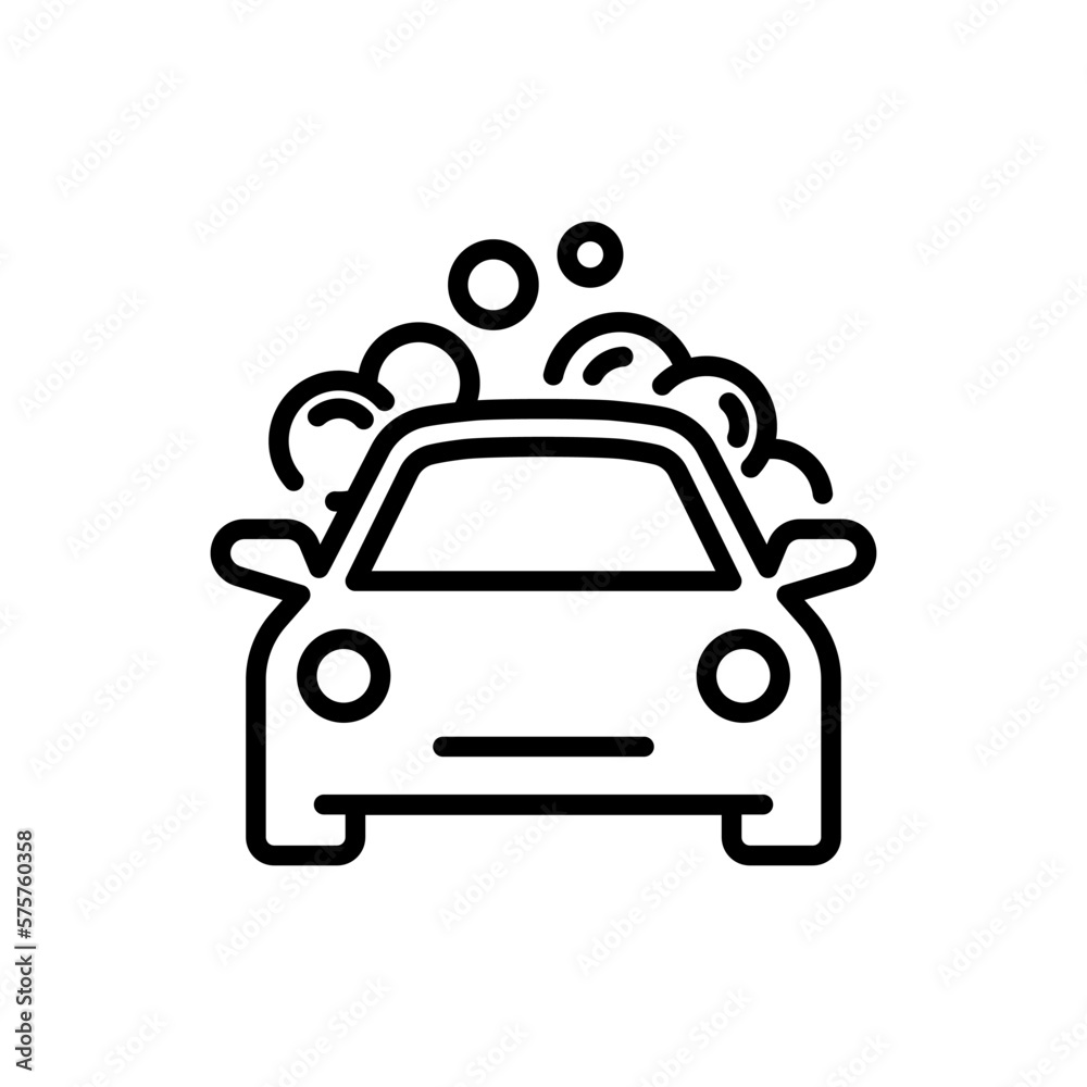 Car wash vector icon. Car wash icon. Car cleaning service.