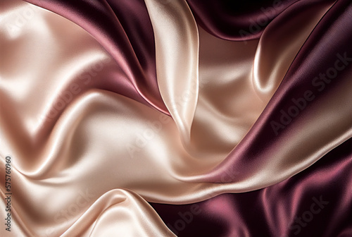 Silk fabric background. AI generated image. 