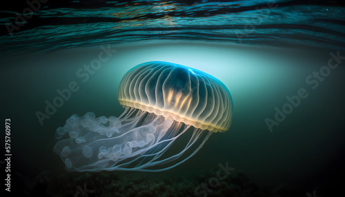 jelly fish in the water © Demencial Studies
