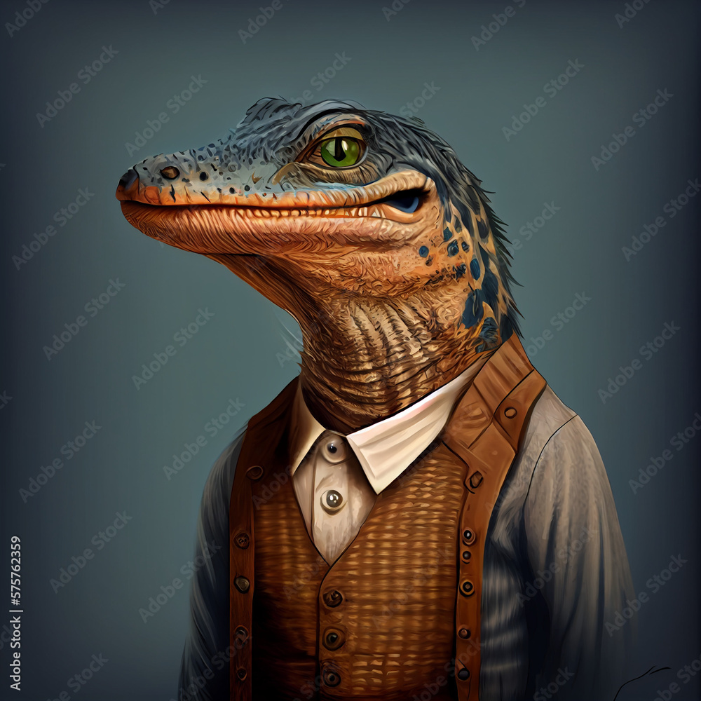 Lizard NFT Art Portrait