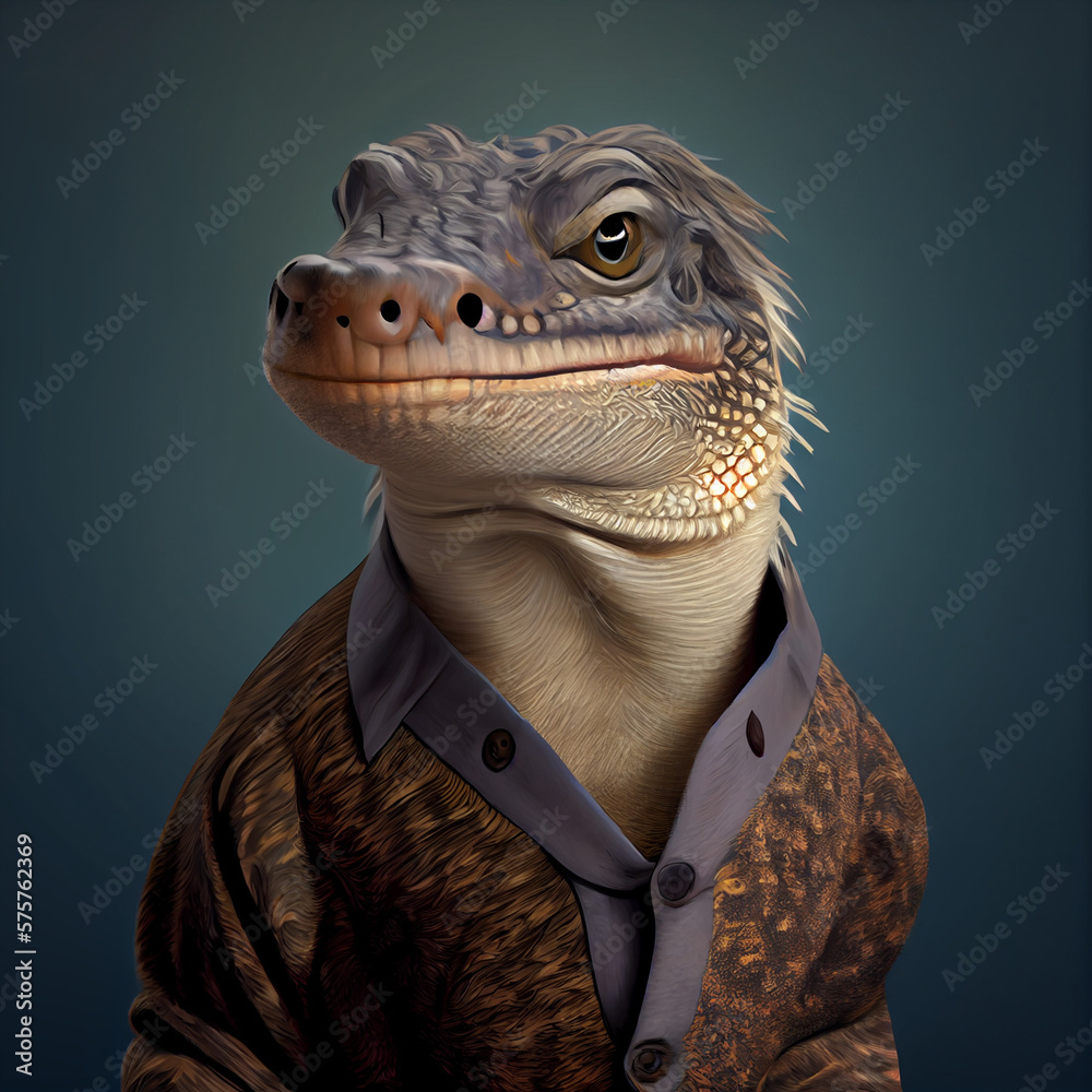 Lizard NFT Art Portrait Lizard NFT Art Portrait