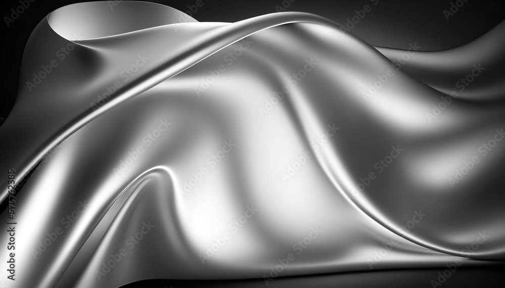 Fototapeta premium Soft pastel colors and a glossy satin texture give this abstract background a calming feel, perfect for creating a peaceful atmosphere in any design. Generative AI