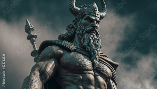Freyr the god of male virility and good weather  - German gods - Mythologies - Generative AI