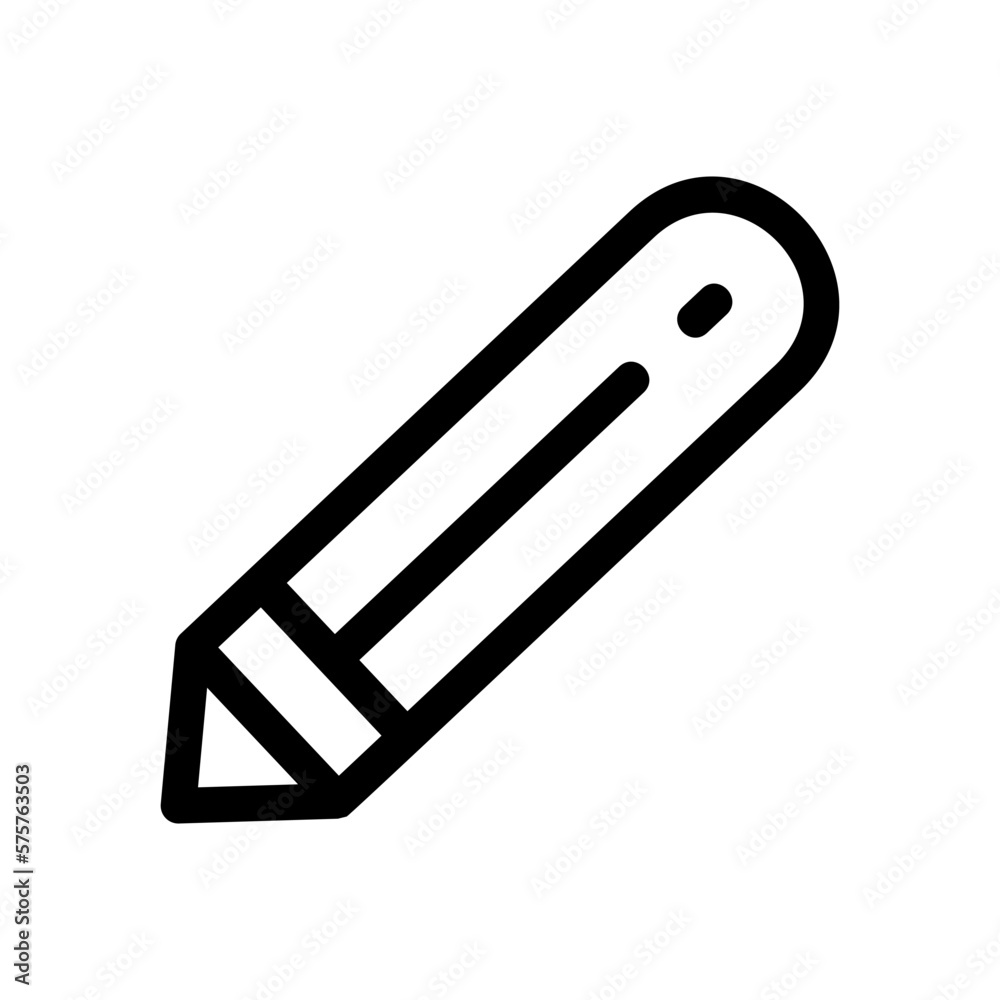Fototapeta premium pencil icon or logo isolated sign symbol vector illustration - high quality black style vector icons