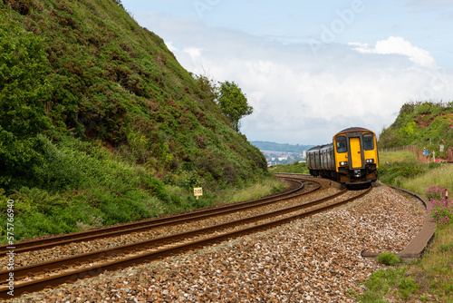 Train on curve