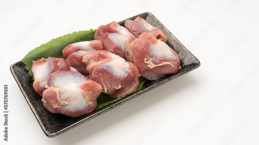鶏肉・生の砂肝(砂ずり) 鶏肉・生の砂肝(砂ずり)