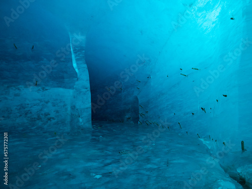 Inside the ice cave, Alps, near Chamonix