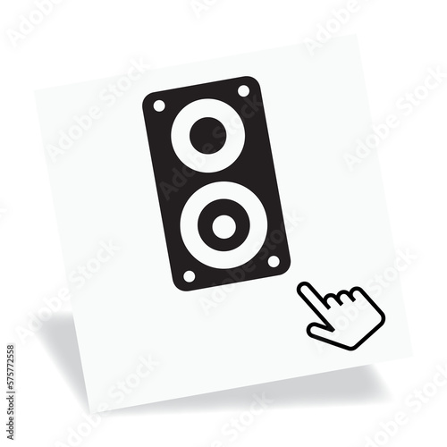 Logo enceinte acoustique.
