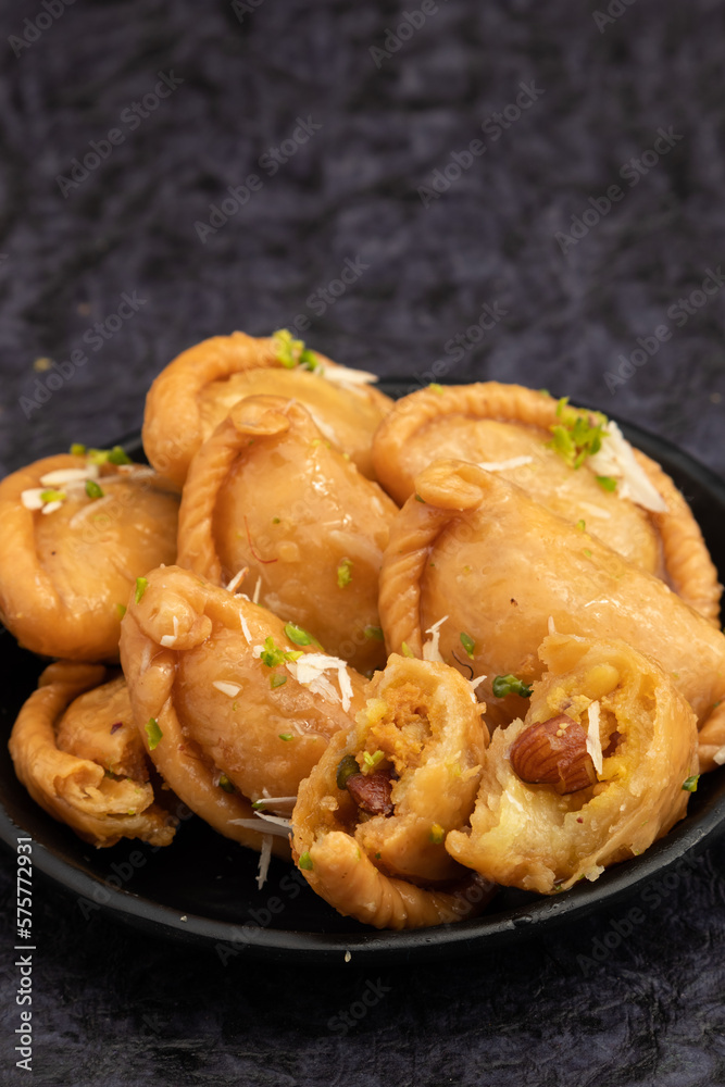 Stuffing Of Gujia Or Gujiya, Pirukiya, Pirukia, Pedakiya, Karanji, Basundi Or Gughra With Mawa, Khoya, Chasni, Mava, Khoa Filling - Sweet Indian Dumpling For Deepawali, Teez, Holi, Diwali And Teej Stuffing Of Gujia Or Gujiya, Pirukiya, Pirukia, Pedakiya, Karanji, Basundi Or Gughra With Mawa, Khoya, Chasni, Mava, Khoa Filling - Sweet Indian Dumpling For Deepawali, Teez, Holi, Diwali And Teej