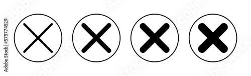 Close icon vector for web and mobile app. Delete sign and symbol. cross sign