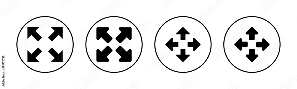 Fullscreen Icon vector for web and mobile app. Expand to full screen sign and symbol. Arrows symbol Fullscreen Icon vector for web and mobile app. Expand to full screen sign and symbol. Arrows symbol