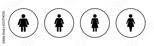 Female icon vector for web and mobile app. woman sign and symbol