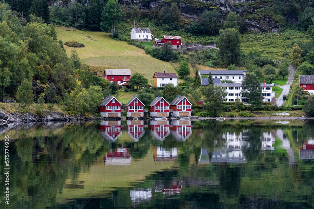 Red Norwegian house