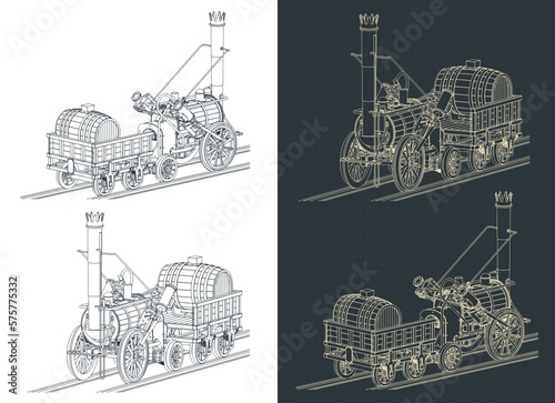 Robert Stephenson`s steam locomotive