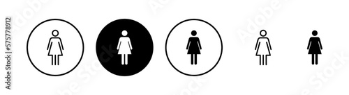 Female icon vector illustration. woman sign and symbol