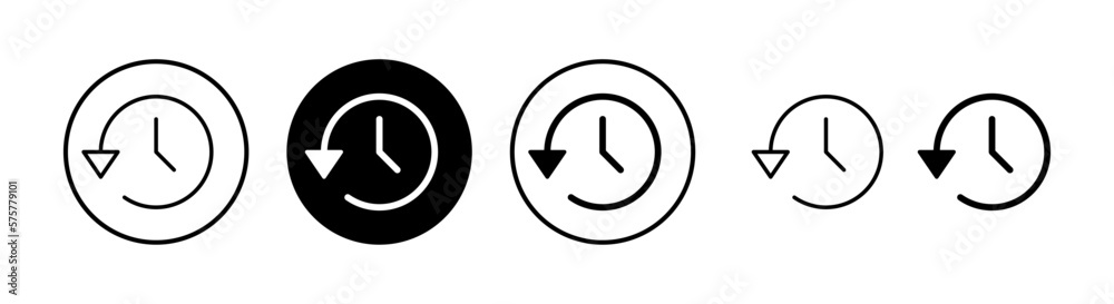History icon vector illustration. recent event history sign and symbol History icon vector illustration. recent event history sign and symbol