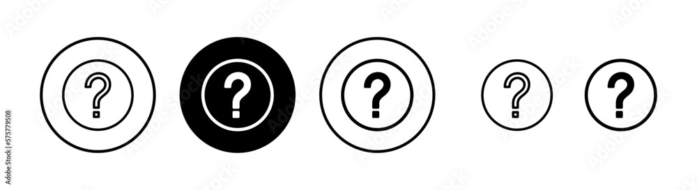 Question icon vector illustration. question mark sign and symbol Question icon vector illustration. question mark sign and symbol