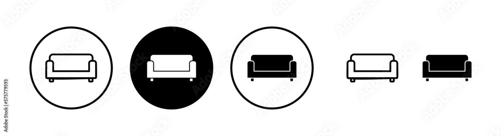 Sofa icon vector illustration. sofa sign and symbol. furniture icon Sofa icon vector illustration. sofa sign and symbol. furniture icon