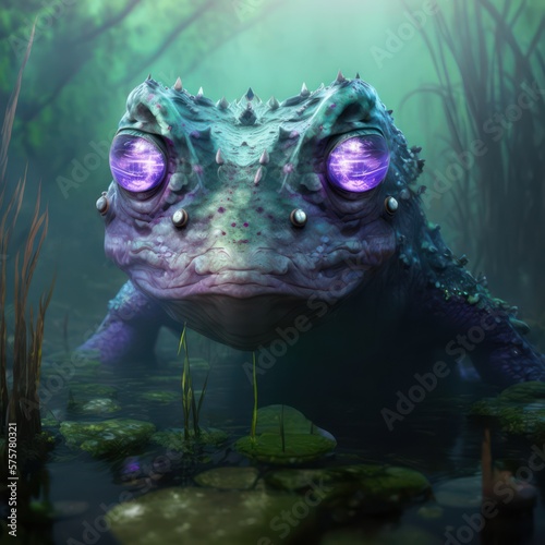 Psychic lizard in swamp © Daniel_057