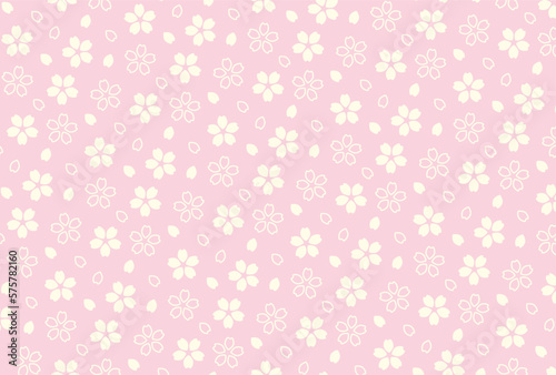 seamless pattern with cherry blossoms for greeting cards, flyers, social media wallpapers, etc. 