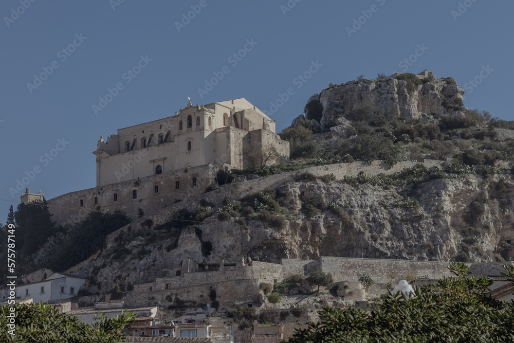 an old castle in Scicli in Sicily 
