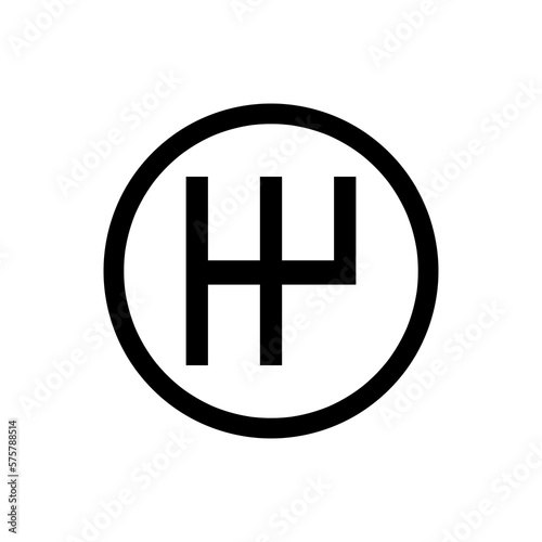 gear shifting icon trendy style illustration on white background..eps