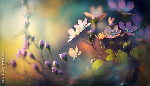 Spring Nature Background Scene. AI generative. © Jardel Bassi