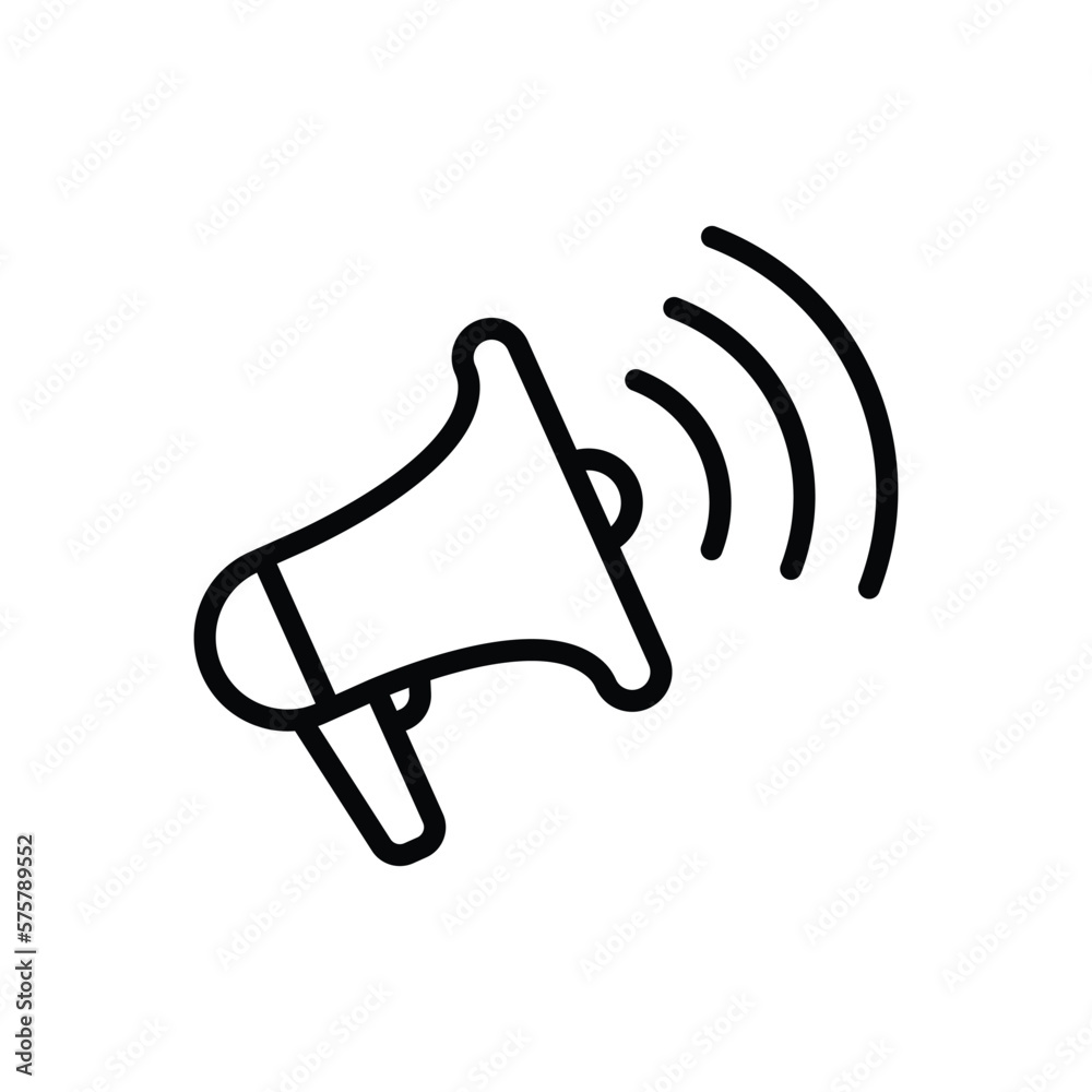 Megaphone icon vector design template Megaphone icon vector design template
