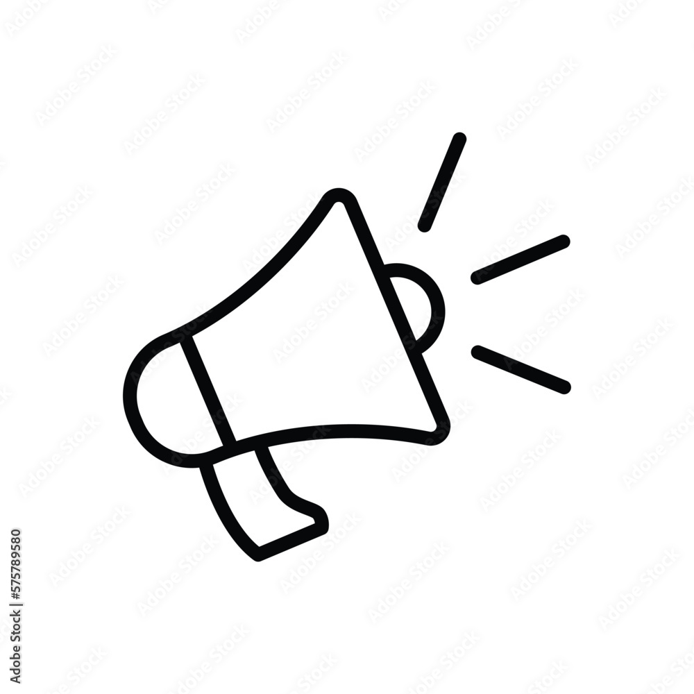 Megaphone icon vector design template Megaphone icon vector design template