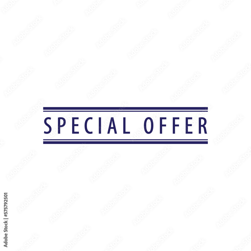 Special offer stamp icon vector logo design template Special offer stamp icon vector logo design template