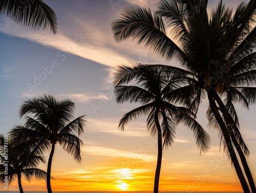 Glorious Sunset at a Beach Paradise