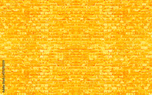 Wall texture use for background. Yellow and white brick wall texture background.