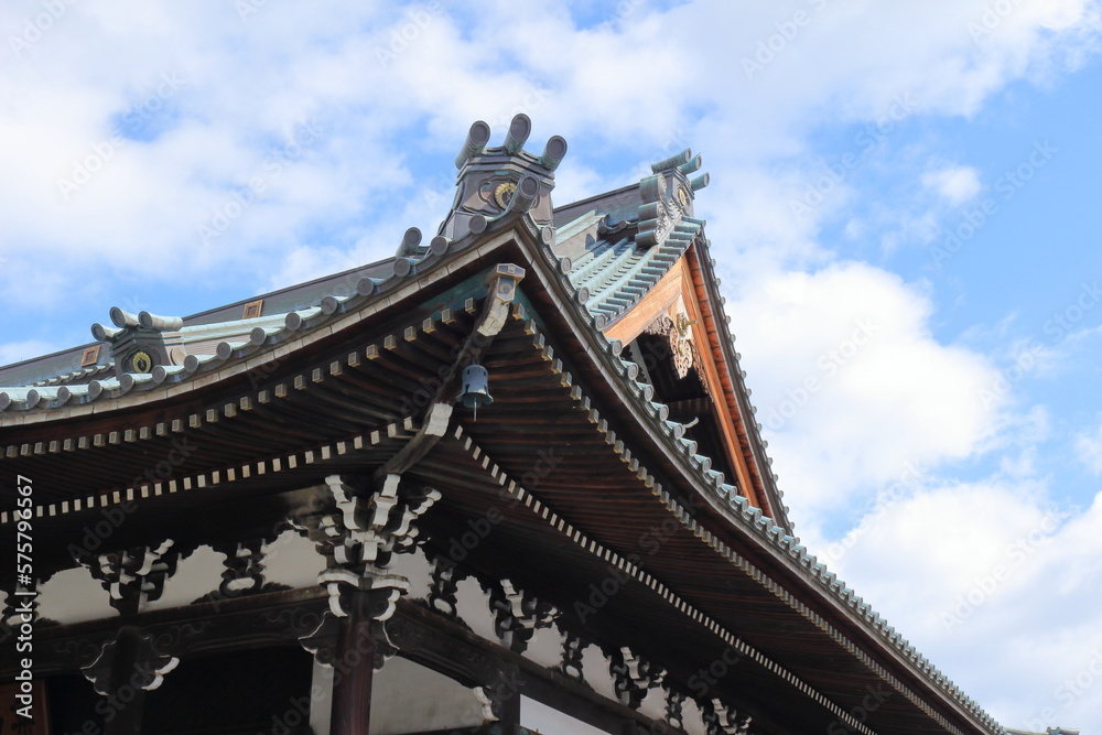 お寺の屋根