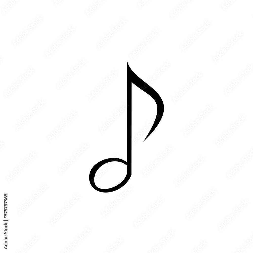 Scale notes simple icon on white background Scale notes simple icon on white background