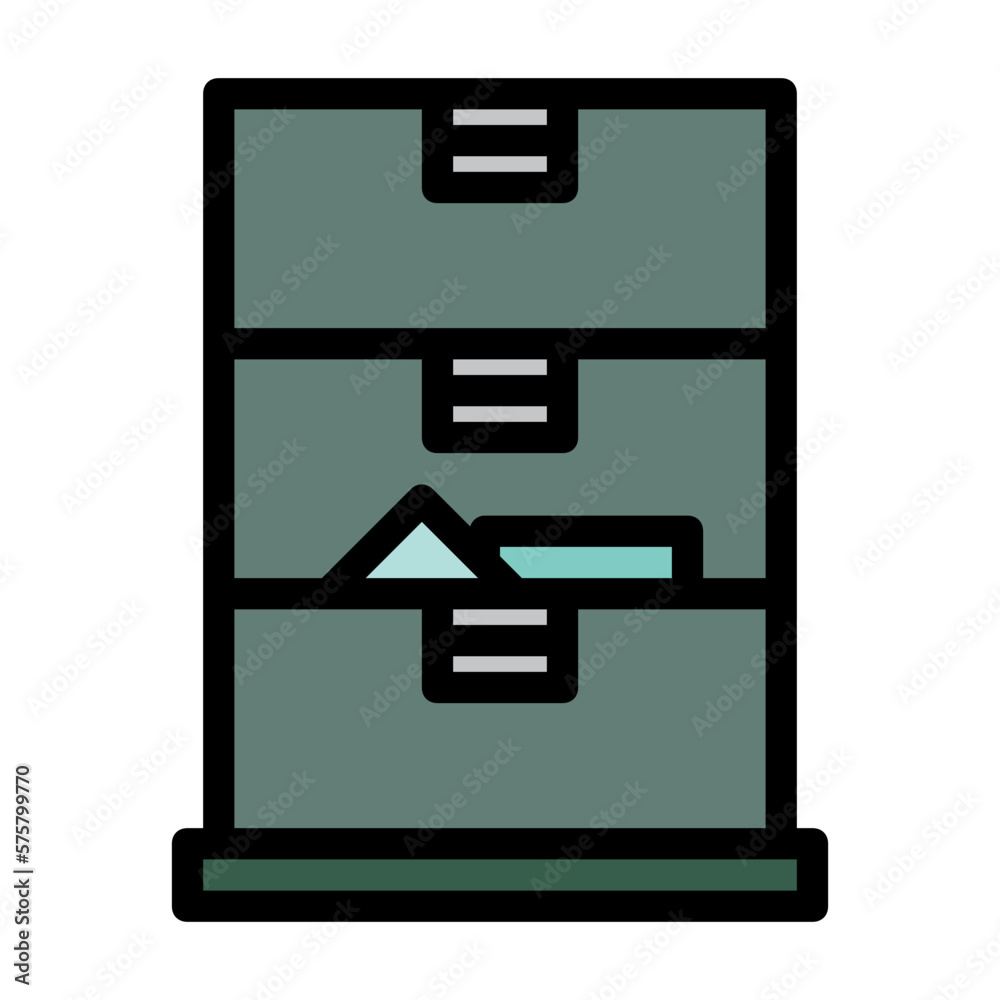 Fototapeta premium File Cabinet Icon