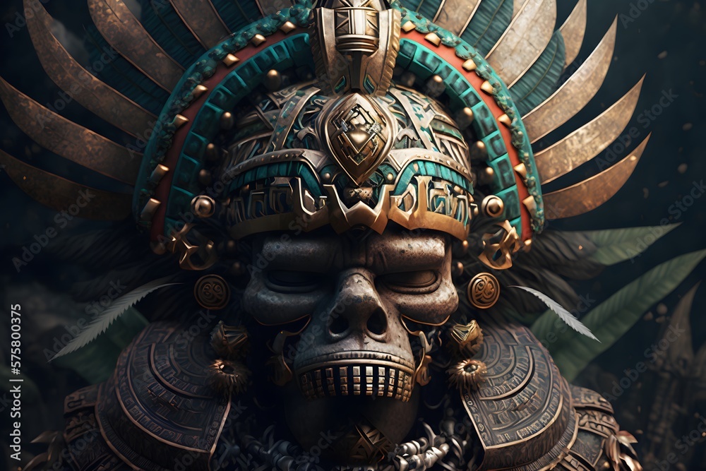 Obraz premium aztec art created using AI Generative Technology