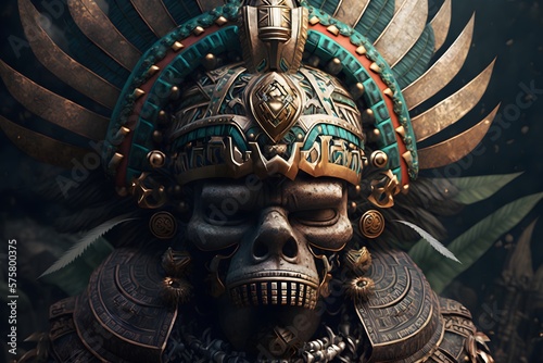 aztec art created using AI Generative Technology