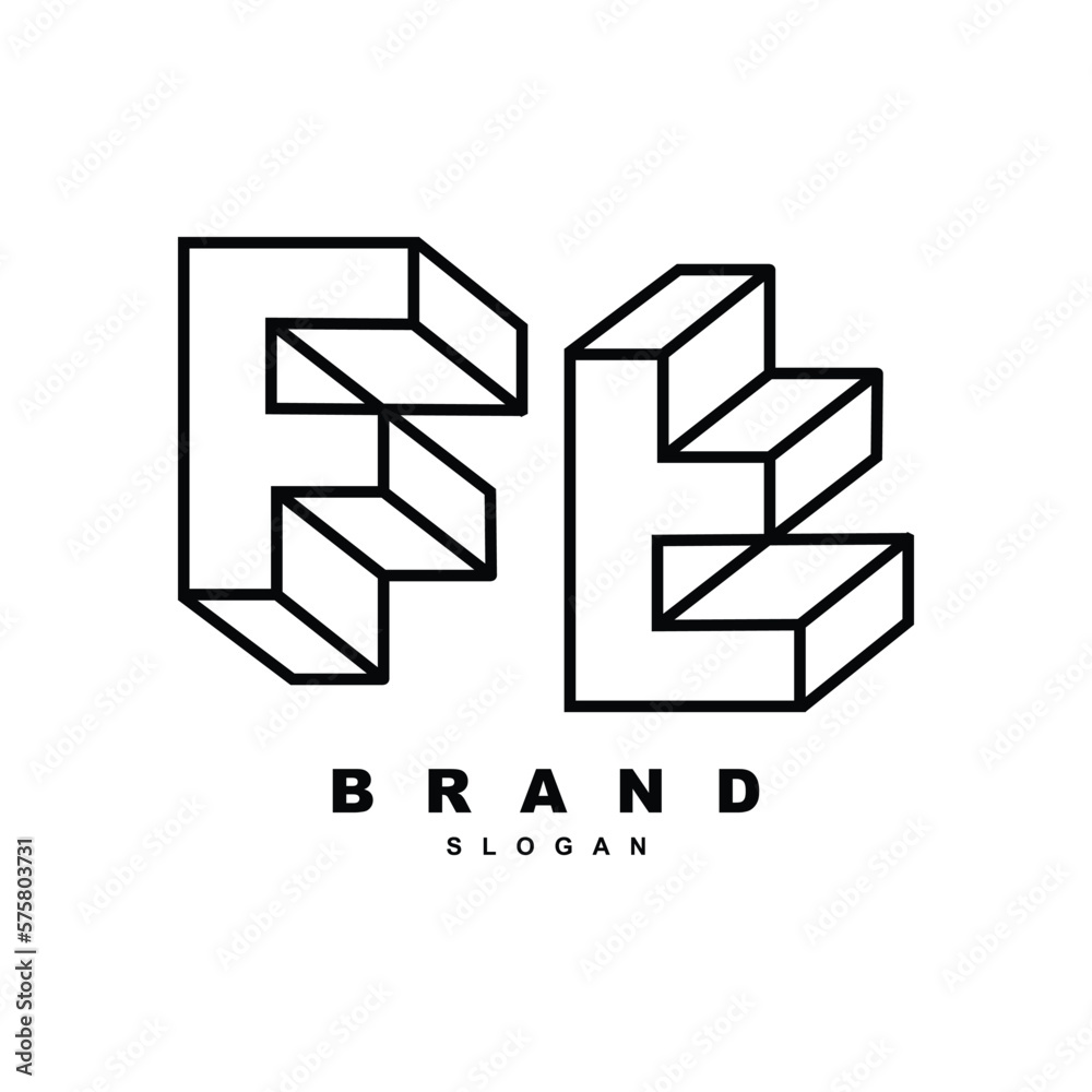 geometric letter FT logo design for your brand or business