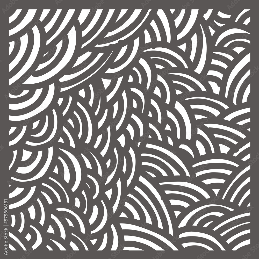 Seamless pattern background illustration of doodles and curls