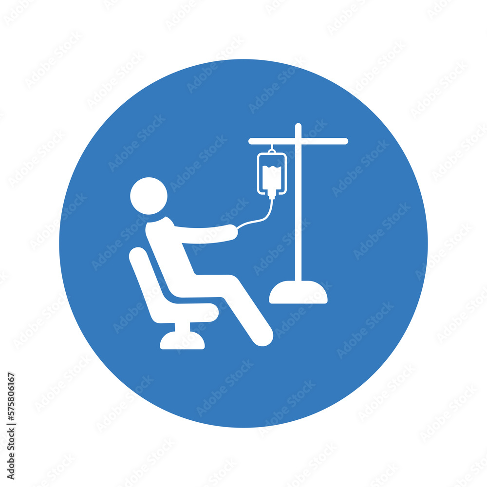 Chemo, chemotherapy, intravenous icon. Blue color design. Chemo, chemotherapy, intravenous icon. Blue color design.