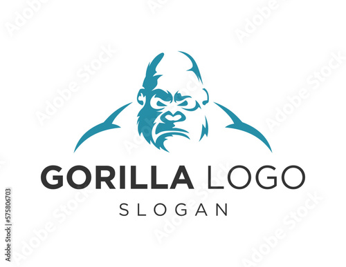 Logo about Gorilla on a white background. created using the CorelDraw application.