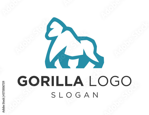 Logo about Gorilla on a white background. created using the CorelDraw application.