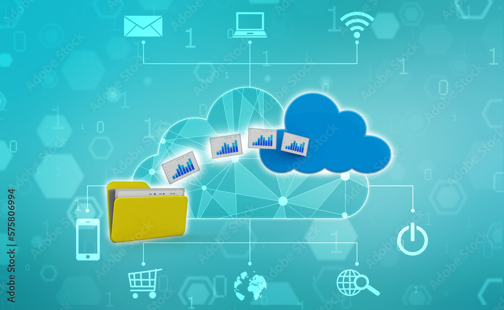 3d rendering Cloud computing concept, Cloud internet technology concept background, Cloud computing and network data Storage concept 3d rendering Cloud computing concept, Cloud internet technology concept background, Cloud computing and network data Storage concept