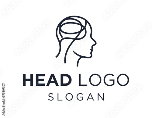 Logo about Head on a white background. created using the CorelDraw application.