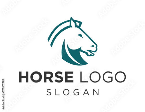 Logo about Horse on a white background. created using the CorelDraw application.