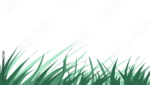 Green grass plant illustration background. Perfect for website wallpapers, posters, banners, book covers, invitation covers