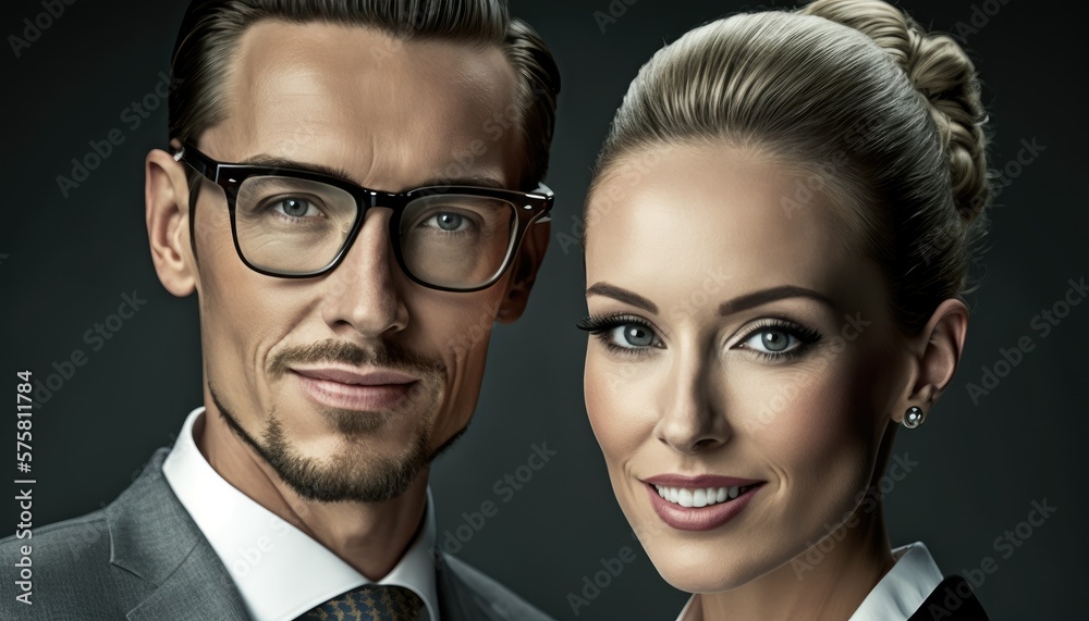 Empowering Confidence and Relationship in the Workplace: Celebrating National Couple's Day with Diversity Inclusivity in the Industry with Caucasian Banker Couple (generative AI Empowering Confidence and Relationship in the Workplace: Celebrating National Couple's Day with Diversity Inclusivity in the Industry with Caucasian Banker Couple (generative AI